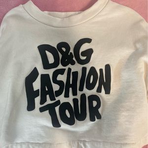 Long Sleeve crop sweatshirt Dolce and Gabbana barely worn